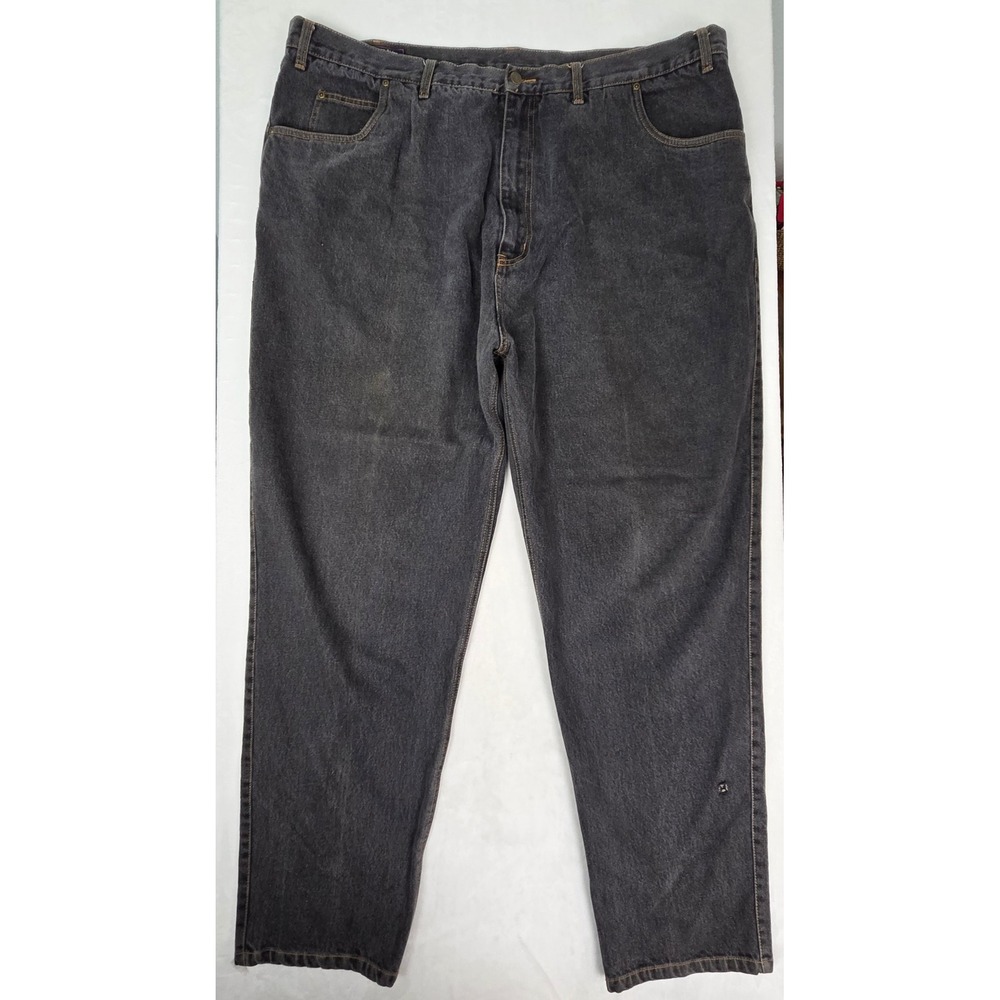 Jeans Canyon Ridge Men 48x32 Gray Straight Leg Denim Workwear